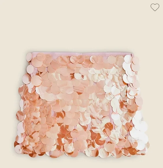 J Crew Collection circle-sequin mini skirt Sz 0 CA746 NWT - Picture 4 of 8